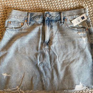 NWT Gap Denim Mini Skirt Size 33 TALL